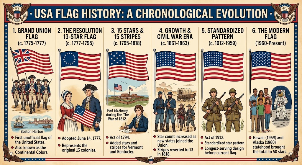 The American Flag: A Story Woven in Stars and Stripes